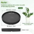 thumbnail image 3 of Uxcell 2-Pack Ceramic Plant Saucers, 5.3 Inch ID Flower Pot Plant Saucers, Flowerpot Drip Tray [5.9 Inch OD, Black], 3 of 6