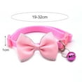 thumbnail image 5 of Eoperou Pet Bow Collar Solid Color Holiday Dress Up Adorable Pet Cats Bow-knot Collar with Bell for Christmas, 5 of 8