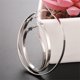 thumbnail image 2 of Xiao Hua Pendientes de aro lisos y grandes, ideales para hombre y mujer (plata, 6 cm), 2 of 5