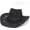 Black, variant on Straw Cowboy Hats for Women Sparkly Western Cowgirl Hat for Holiday Party Foldable Vacation Beach Sun Hat with Wide Brim