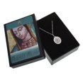 thumbnail image 2 of Medalla virgen de Guadalupe Medalla Italiana Busto semi ovalada color orilla diamantada, 2 of 3