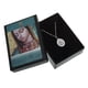 thumbnail image 2 of Medalla virgen de Guadalupe Medalla Italiana Busto semi ovalada color orilla diamantada, 2 of 3