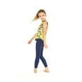 thumbnail image 5 of Girl's Athletic Sportswear Patterned Tank Top and Solid Legging Set in Garden Poppy Yellow Small, 5 of 5