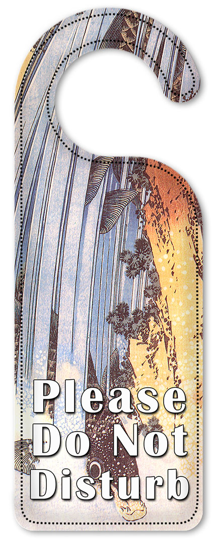 Do Not Disturb Door Knob Hanger Sign - Hokusai - Walmart.com