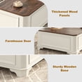 thumbnail image 7 of ANPOO 40" Farmhouse Lift Top Coffee Table with Charging Station, Square Wood Center Table with Large Hidden Storage Compartment for Living Room, White, 7 of 7