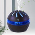 thumbnail image 4 of Ohufall 300Ml Small Humidifier Creative Windmill Wood Grain Device Colorful Night Atomizing Aromatherapy Oil Diffuser Cool Mist Tool Home Goods, 4 of 5