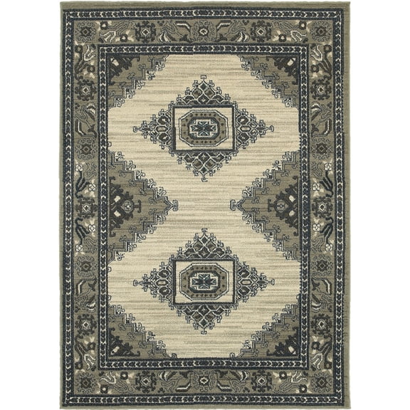 Sphinx Highlands Area Rug 6658B Beige Swirls Diamond 9' 10" x 12' 10" Rectangle