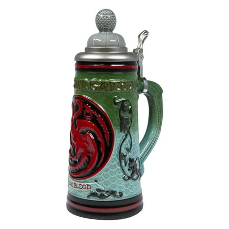 - Game of Thrones House Targaryen Beer Stein | Ceramic Drinking Mug | 22 Oz.