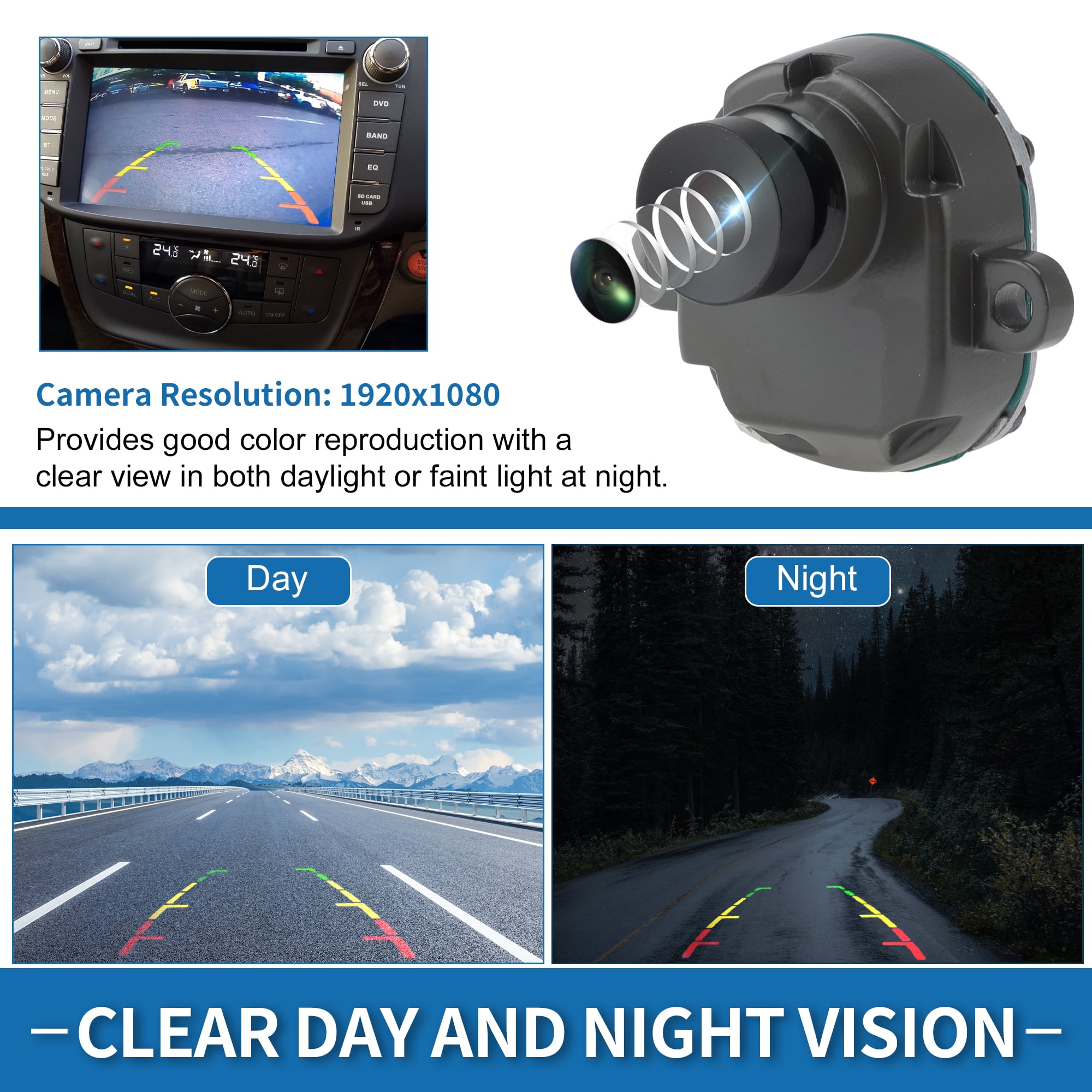 Unique Bargains Front View Camera for BMW 3 4 5 6 7 Series X5 X6 M3 M4 M5 M6 Park Assist