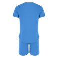 thumbnail image 4 of Conjuntos cortos Cagnkofi para hombre, conjuntos de 2 piezas, chándales de verano, camisetas y pantalones cortos casuales de manga corta con cuello redondo, chándal, 4 of 5