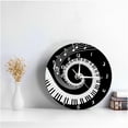 thumbnail image 2 of tssuouriy Elegant Piano Key Clock Round Modern Wall Clock Accurate Timekeeping Unique Ballet 2 1Set, 2 of 6