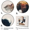 thumbnail image 3 of Designart Double Exposure Of A Bison With Nevada Landscape I Canvas Wall Art, 3 of 5