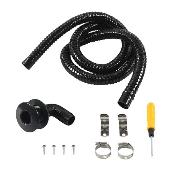 BAOSITY Generic Bilge Pump Hose, 1-1/8 inch Plumbing Installation Kit, Accessories Convenient Easy to Use 90 Degree Elbow for Boat Black Elbow