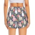 thumbnail image 4 of Goofa Llamas Printed Women 2 in 1 Running Shorts,Quick Dry Athletic Workout Shorts,High Waisted Athletic Shorts with Liner Pockets-X-Large, 4 of 9
