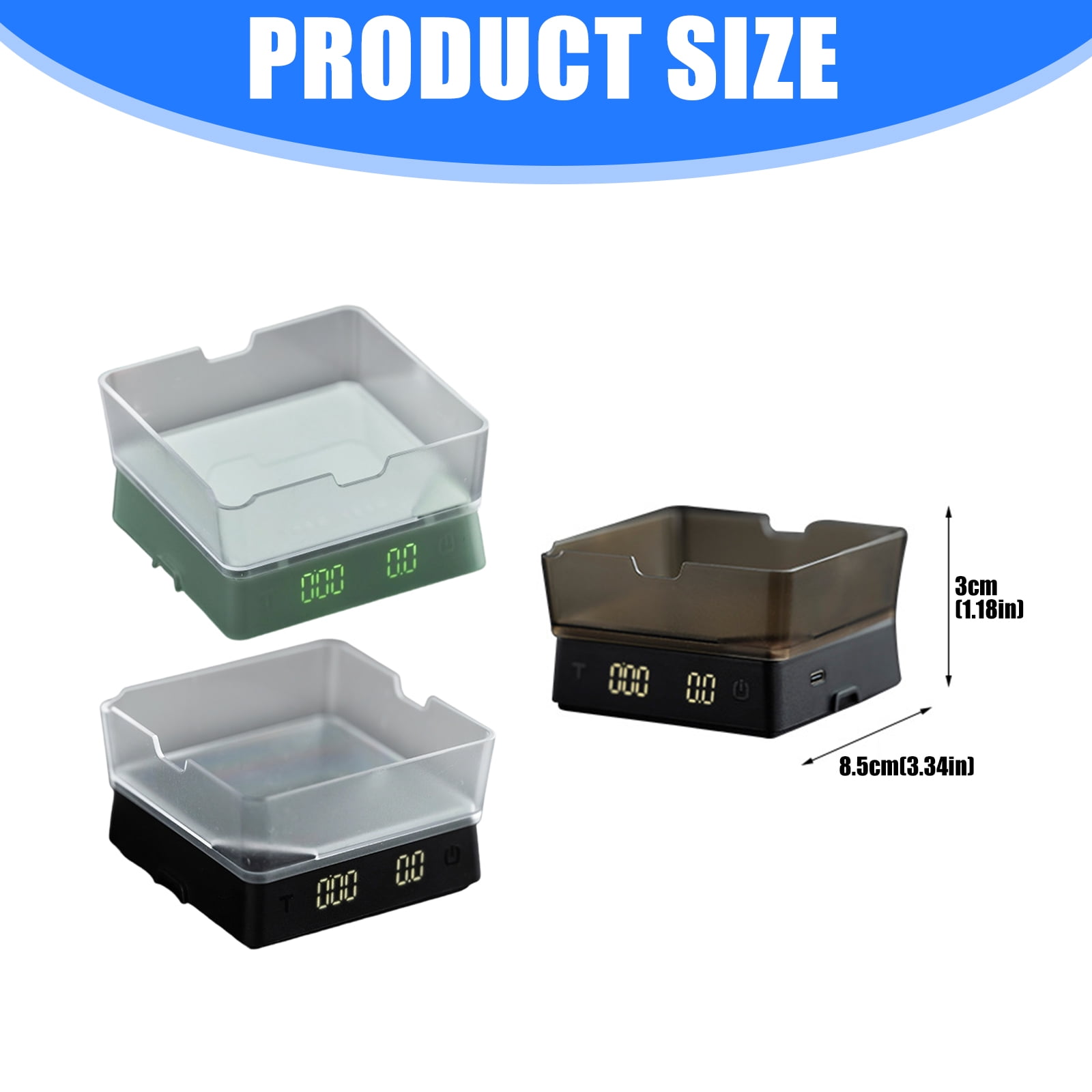 Multiple Purpose Scale for Kitchen Enthusiasts Highlighting Constructed in Clock and Permanent Glass Construction Four thousand Coffee Beloveds Compact Transportable