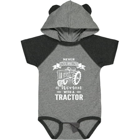 

Inktastic Tractor Woman Gift Baby Girl Bodysuit