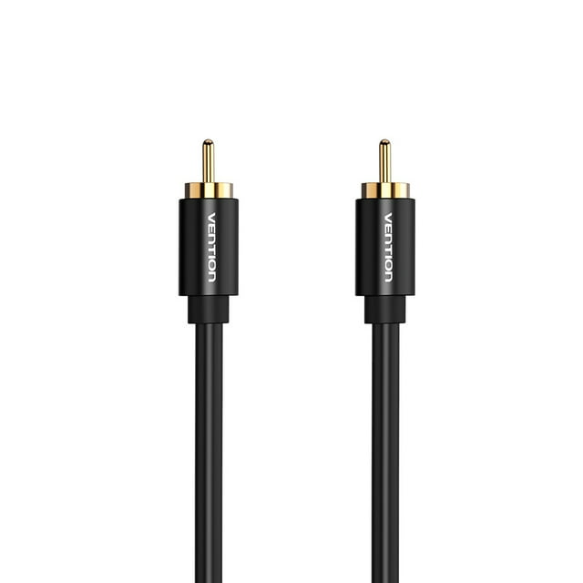 Vention RCA Coaxial Audio Video Cable RCA Male To Male Coaxial Audio Cable SPDIF Audio Amplifier Audio Video Cable Metal Section 1.5m