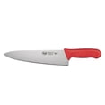 thumbnail image 1 of Winco KWP-100R 10" Wide Cooks Knife w/ Red Polypropylene Handle, 1 of 1
