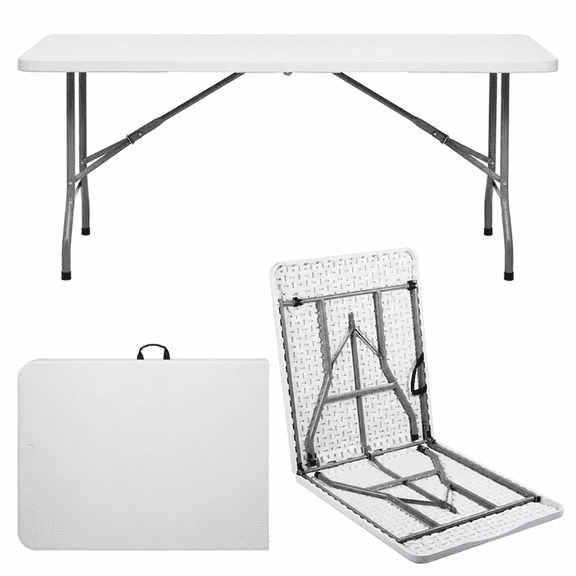 Alvantor 6 FT Outdoor Folding Table for Camping Picnic Party