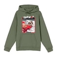 thumbnail image 5 of Friday the 13th Broken Mirror and Bloody Mask Adult Olive Long Sleeve Hoodie-XXL, 5 of 7