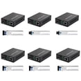 thumbnail image 2 of Langgg Metal Optical Media Converter Replacement Heats Dissipation LED Indicator Heats-resistant Home Fiber Switch Module US Plug Single Fiber 20KM LC, 2 of 9