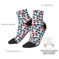 thumbnail image 4 of Goofa Heart Panda Pattern Non Slip Socks with Grips for Elderly, Crew Socks Yoga Hospital Socks Cushioned Sole Gripper Socks for Men Women, 4 of 5