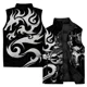 thumbnail image 5 of Chalecos para hombres de moda e informales, con algodón añadido y ropa gruesa para hombres que se mantiene abrigado del frío, chaleco con estampado de guerreros del siglo pasado, 5 of 5