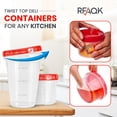 thumbnail image 5 of RFAQK 16 PCS Freezer Soup Containers with Lids-16 Plastic 16/32 OZ Deli Containers with Twist Top Lids-Food Storage Containers with Twist Top Lids-Reusable Plastic Box for Lunch, Gym, Travel, 5 of 7