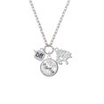 thumbnail image 2 of Delight Jewelry Silvertone Text Chat - bff - Best Friends Forever - Let Things Go Fall Zoey Charm Necklace, 28", 2 of 4