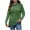 Green, variant on Women Turtleneck Shirts Plus Size Fashion Contrast Long Sleeve Loose Comfy T-Shirt Base Shirt Pullover Sweatshirt Wine XL