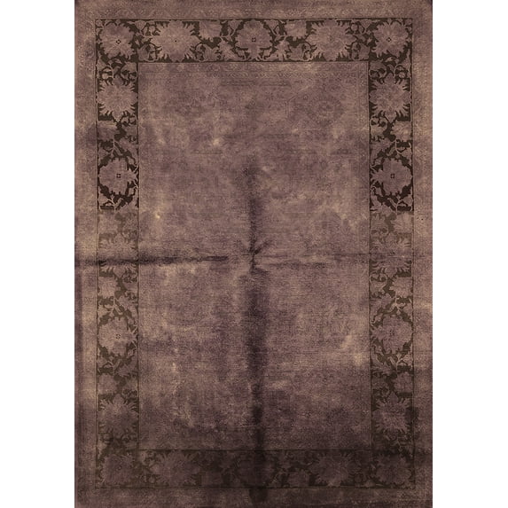 Ahgly Company Indoor Rectangle Oriental Brown Industrial Area Rugs, 7' x 10'