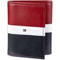 thumbnail image 1 of Cartera de piel Tommy Hilfiger triple para hombre rojo/blanco/azul, 1 of 6