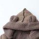 thumbnail image 4 of Mono de moda para exteriores con capucha para niños, grueso, cálido y forrado con forro polar para niños y niñas., 4 of 9