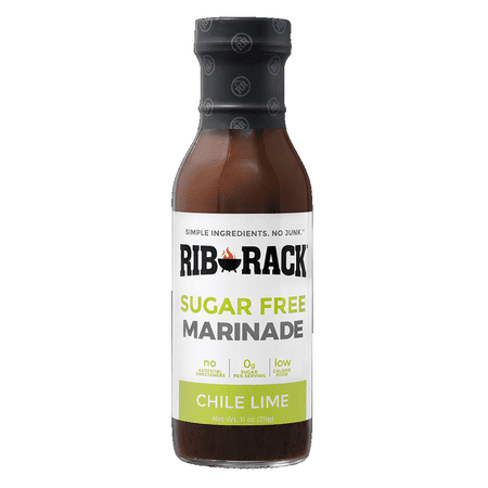 Rib Rack Sugar Free Low Calorie Chile Lime Marinade  11 oz [Pack of 6]