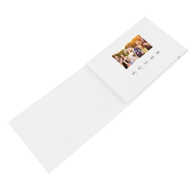 Video Greeting Card, Customizable Electronic Video Brochure with LCD Screen, Digital Greeting Card Memories Picture Video Book for Anniversary, Christmas, Wedding