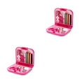 thumbnail image 2 of Guardoinrt 1/2/3/5 Sewing Storage Box Embroidery Carrying Cases Thread Portable Handicraft Organizer Mending Household Rose Red 2PCS, 2 of 6