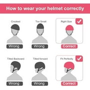 Kids Bike Helmet for Toddlers 3-8 Years, Adjustable Lightweight Multi-Sport Protection for Cycling & Skateboarding - Pink
