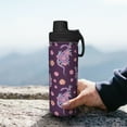 thumbnail image 7 of Picia Snake And Flower Pattern Water Bottle 18 oz Stainless Steel Insulated Bottles With Handle Leak Proof Gym Sport Water Jug BPA-free insulated kettle For Men Women Adults, 7 of 7