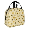 thumbnail image 2 of Honeii Sunflowers Bee Print Lunch Bag Women, Lunch Box Lunch Bag for Women Adult Men, Small Leakproof Cute Lunch Tote Large Capacity Reusable, 2 of 8