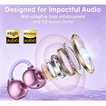 thumbnail image 4 of Open Ear Earbuds Bluetooth 6.0, Clip-On Earbuds Wireless 66H Playtime with ENC Noise Cancelling, IPX7 Waterproof, Comfort Secure Fit for Running Workout, 4 of 7