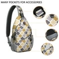 thumbnail image 3 of Striped Bohemian Shoulder Backpack Lightweight Sling Bag for Daily Commuting Vintage Fashion & Comfortable, 3 of 4