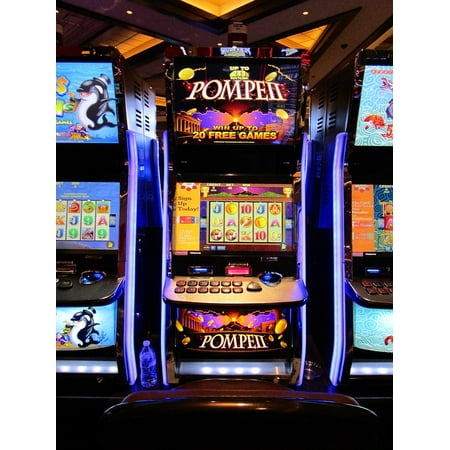 Canvas Print Casino Slot Gambling Machine Vegas Gaming Betting Stretched Canvas 10 x