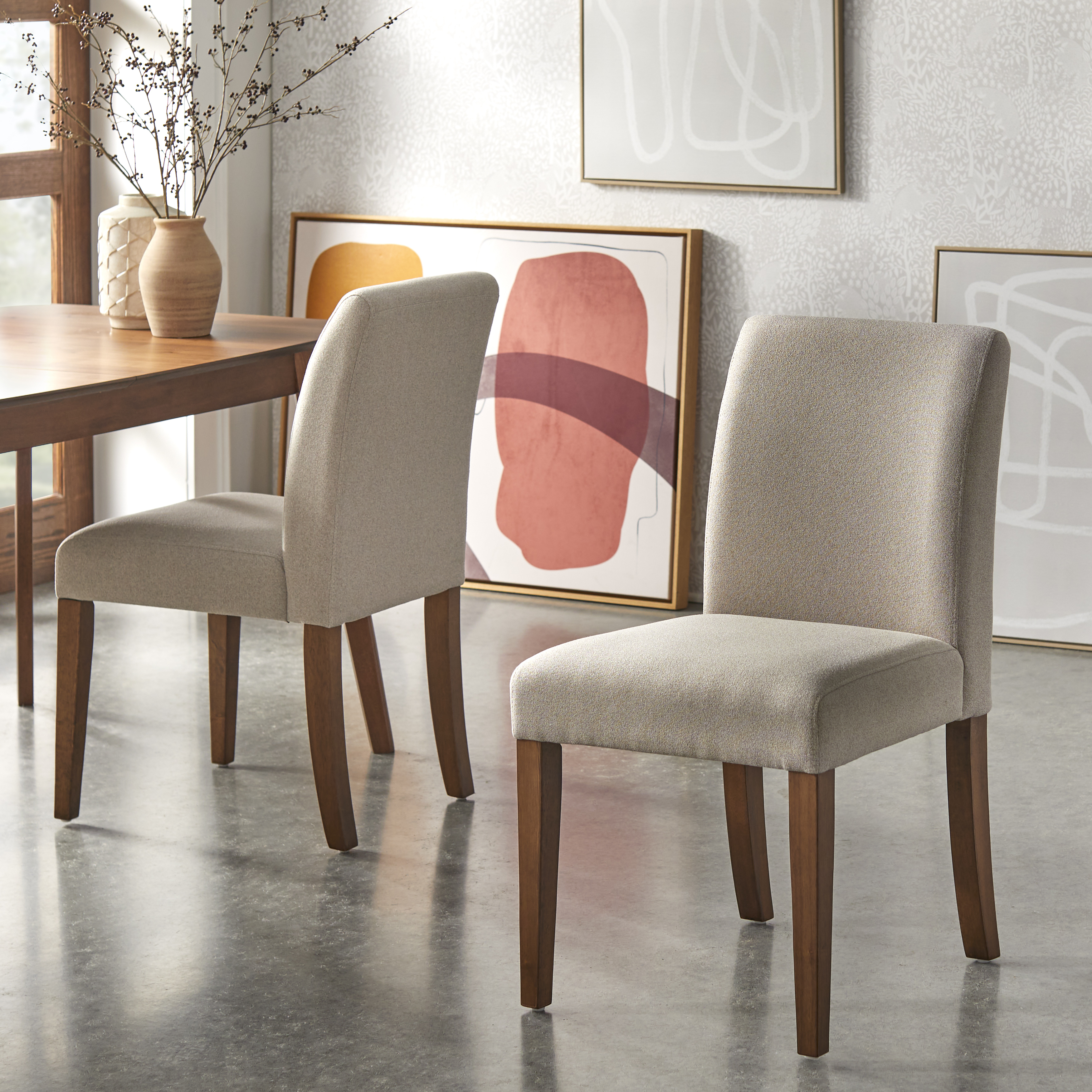 TMS Eliana Dining Chair, Set of 2, Summer Tan