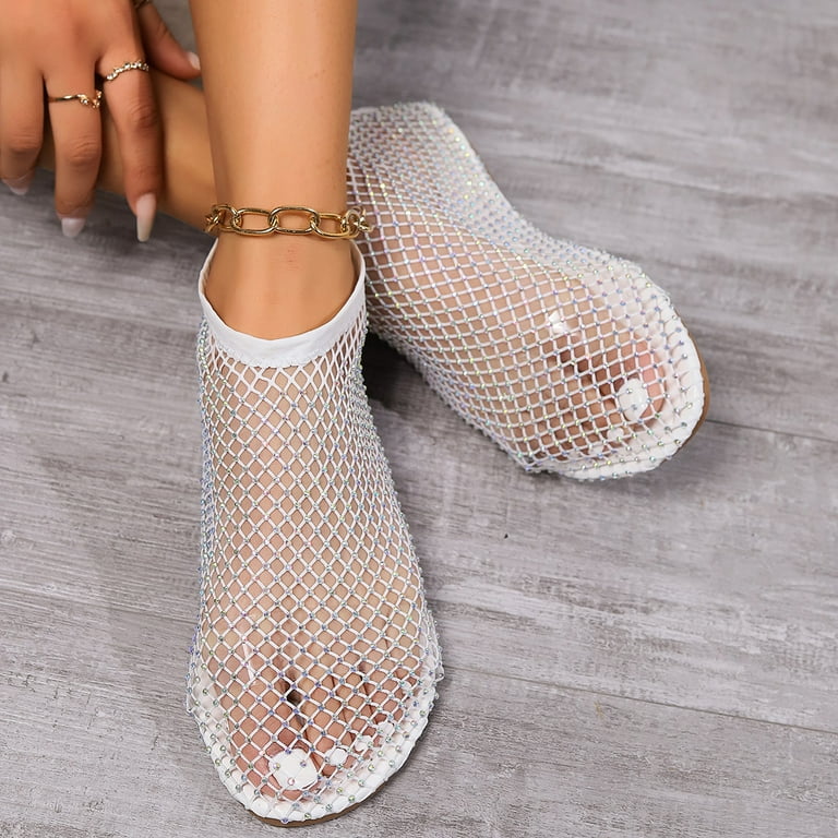 Flat sparkly boots 2025