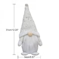 thumbnail image 1 of [CLEARANCE PRICE]Christmas Wool Knitted Hat Gnome Gifts Shopwindow Decoration Kids Birthday Present Handmade Tomte Plush Doll, Home Decor Ornaments Tabletop Santa Figurines Christmas Gnomes Beard, 1 of 6