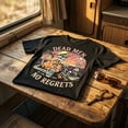 thumbnail image 7 of NUBILY Dead Men No Regrets Vintage Skeleton Beach Party Graphic Tee Casual Summer Short Sleeve T-Shirt,Graphic T Shirts For Men,Black,3xL, 7 of 7