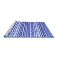 thumbnail image 2 of Ahgly Company Machine Washable Indoor Rectangle Abstract Blue Contemporary Area Rugs, 5' x 7', 2 of 4