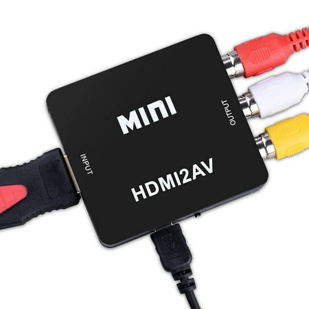 - AGPtek HDMI to RCA Converter for TV DVD 1080P AV Composite Video Audio Converter Adapter Supporting PAL/NTSC