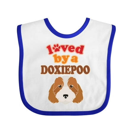 

Inktastic Doxiepoo Dog Gift Dachshund Poodle Gift Baby Boy or Baby Girl Bib