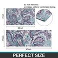 thumbnail image 7 of Purple and Teal Paisley and Floral Pattern Kitchen Rugs Sets Of 2,Anti Fatigue Kitchen Mat Rugs Non Slip Washable,Decorative Kitchen Floor Mats for Kitchen,Sink,Laundry,17"x30"+17"x47", 7 of 7